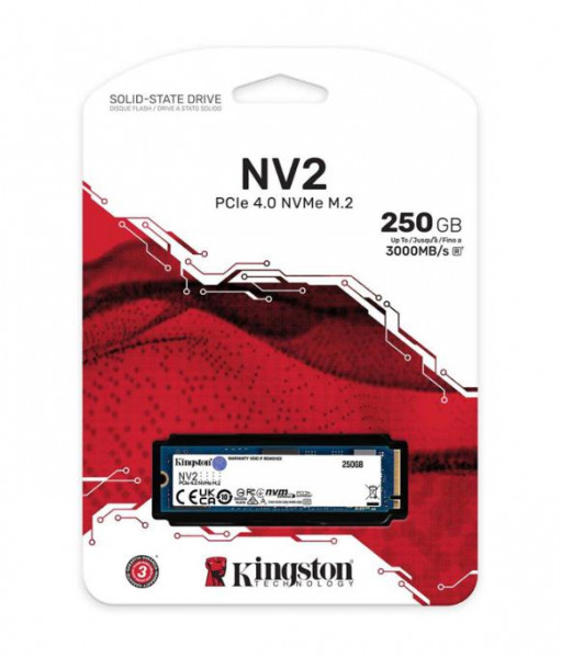 Ổ cứng SSD Kingston NV2 250GB PCIe Gen4 x4 NVMe M.2 (SNV2S/250G)