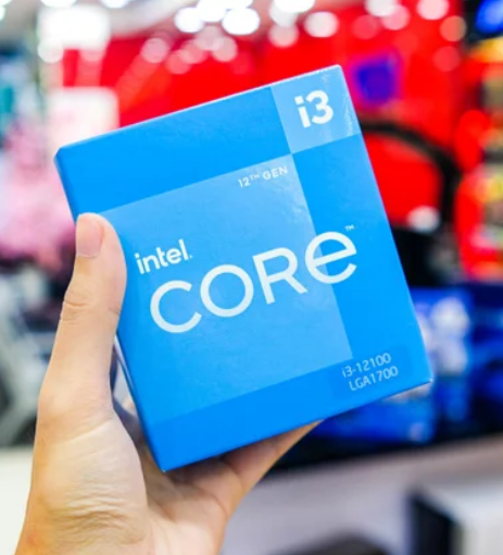 CPU Intel Core i3-12100 (3.3GHz turbo Up to 4.3GHz, 4 Nhân 8 Luồng, 12MB Cache)- Socket Intel LGA 1700)