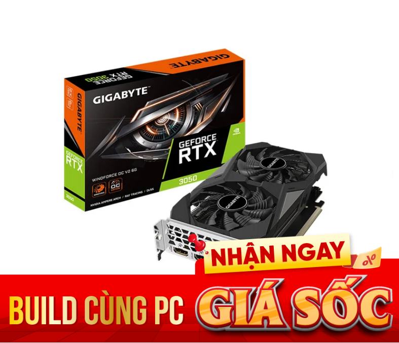 Card màn hình Gigabyte RTX 3050_6G WINFORCE OC V2