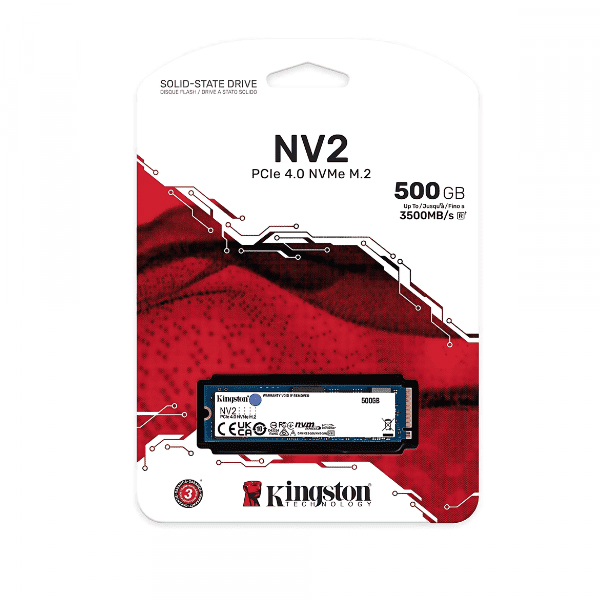 Ổ cứng SSD Kingston NV2 500GB PCIe 4.0 x4 NVMe M.2 (SNV2S/500G)