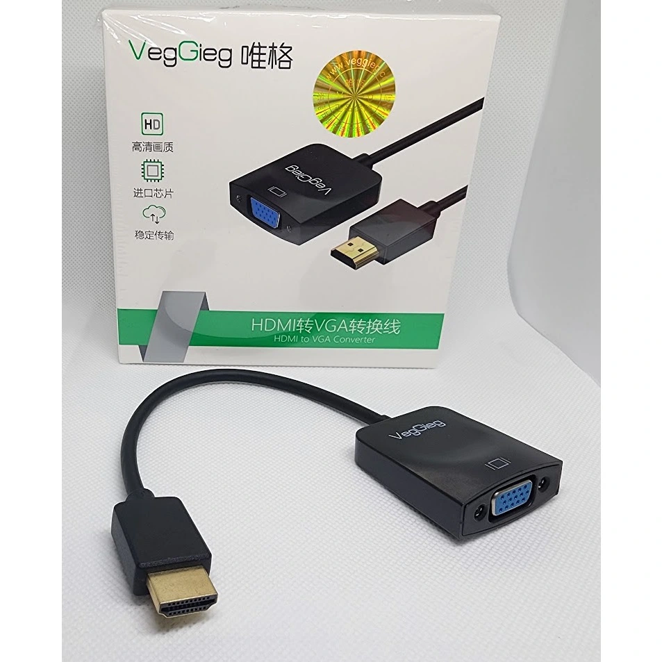 Dây HDMI to VGA VEGGIEG VZ612 (MS: 6972854379929)