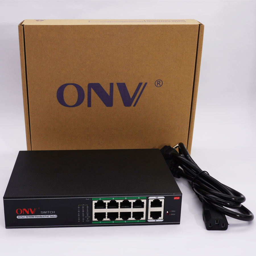 Switch Poe 8 port ONV H1108PLS 08 x 10/100Mbps