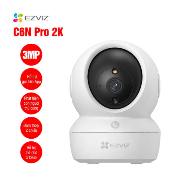 Camera Wifi thông minh EZVIZ C6N Pro 2K 3MP (Trong nhà)