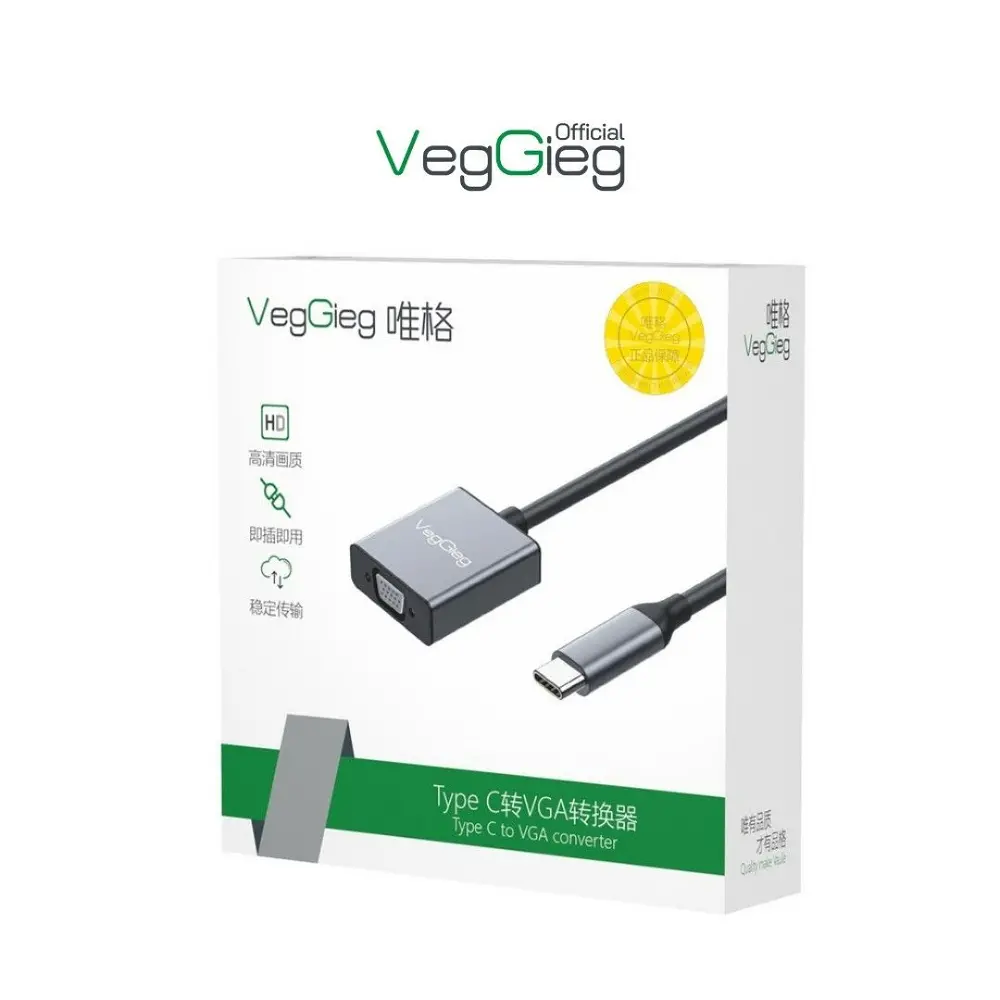 Cáp chuyển đổi Type C 3.1 sang VGA - V-Z916 (MS: 6972854378687)