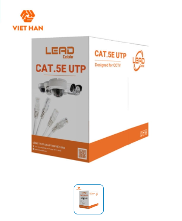 Cáp mạng 305m Việt Hàn LEAD CAT.5E UTP 25AWG 305m (CAT5VIETHAN)