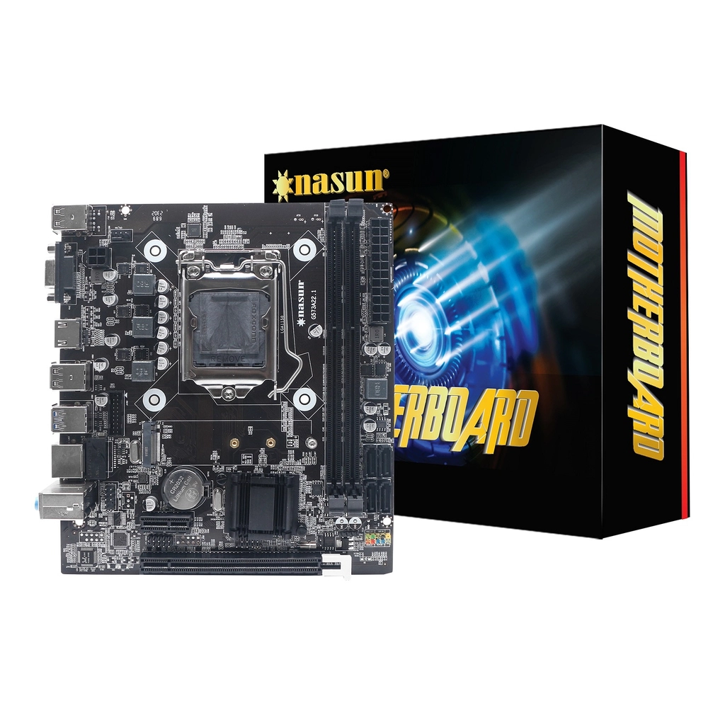 Main Nasun H81/ SK1150/ 1 cổng HDMI/ 1 cổng Nvme - M2, Mạng 1000Mbps, hàng nhập khẩu chính hãng full VAT, box.