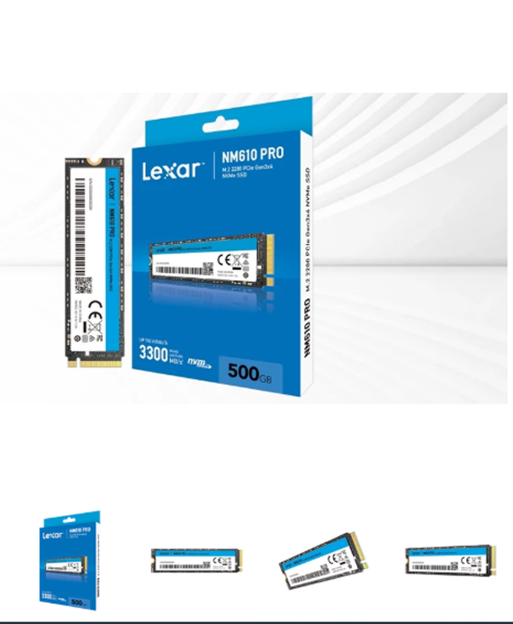 Ổ cứng SSD Lexar NM610 PRO 500GB M.2 PCIe Gen3 x4 NVMe LNM610P500G-RNNNG