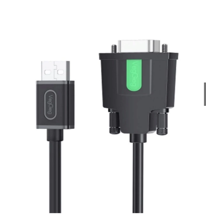 Cáp chuyển Usb to com VU401 (RS232) 1.5m Veggieg (MS: 6972854379127)
